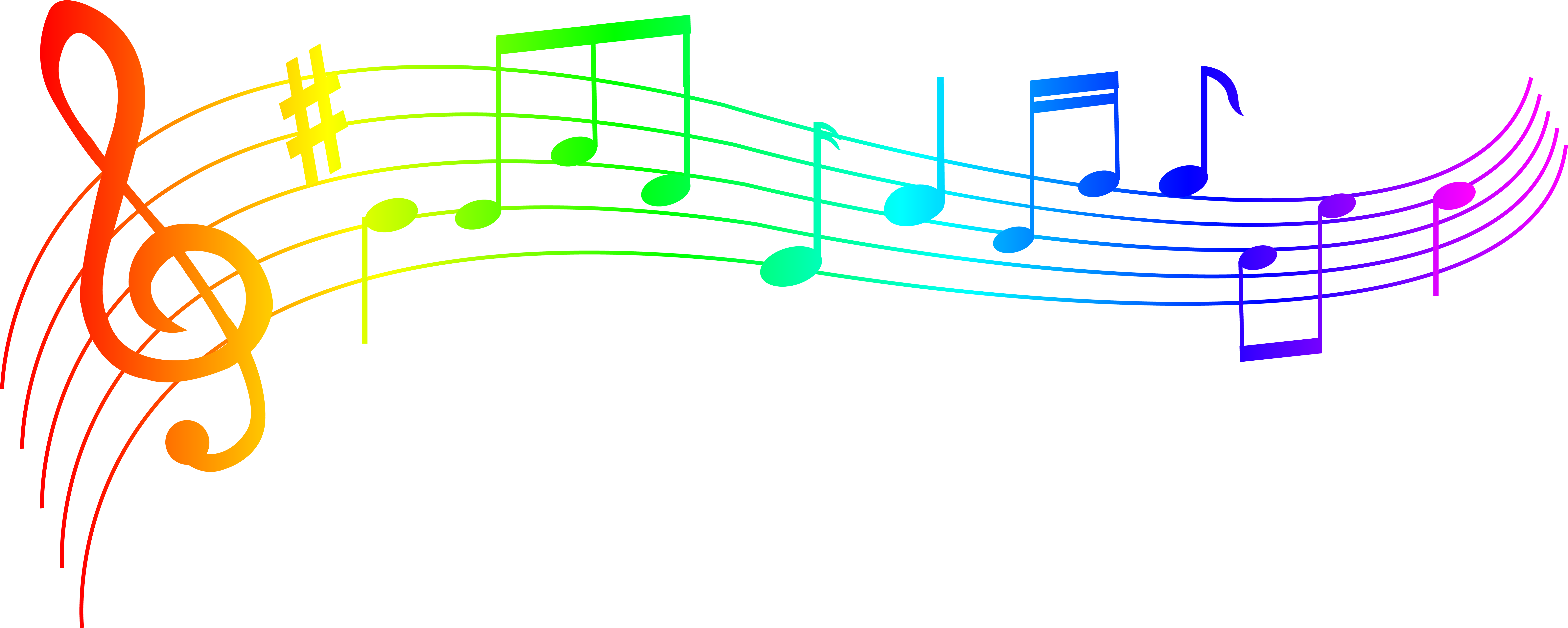 1 17847 colorful music notes png music notes png transparent